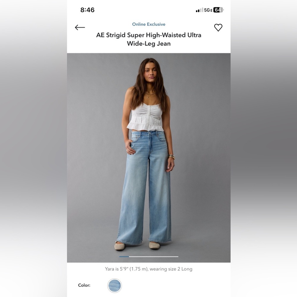 American Eagle Outfitters Light Blue Flare Jeans